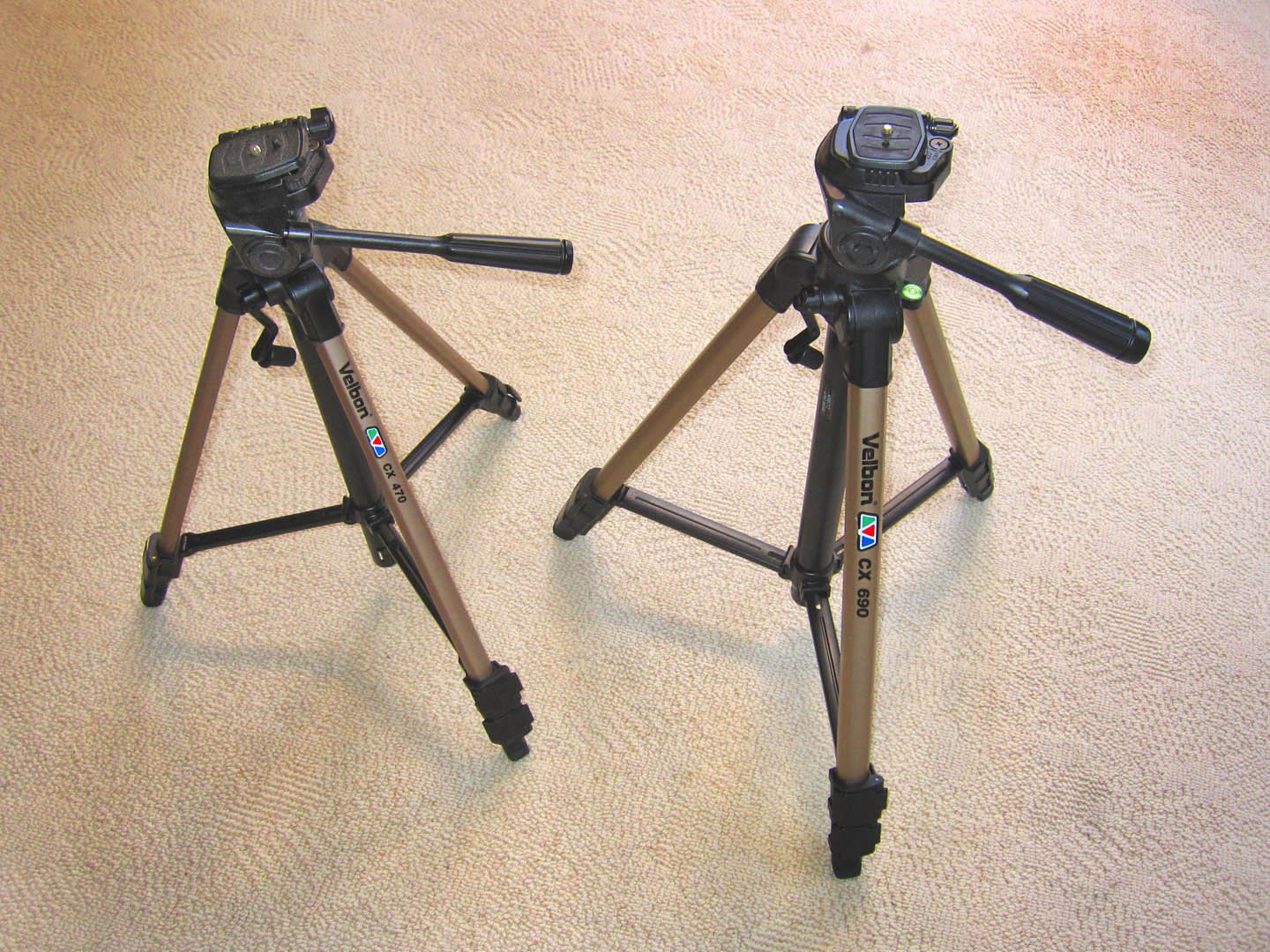 Photo of two tripods